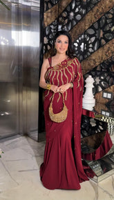 Sun drape saree